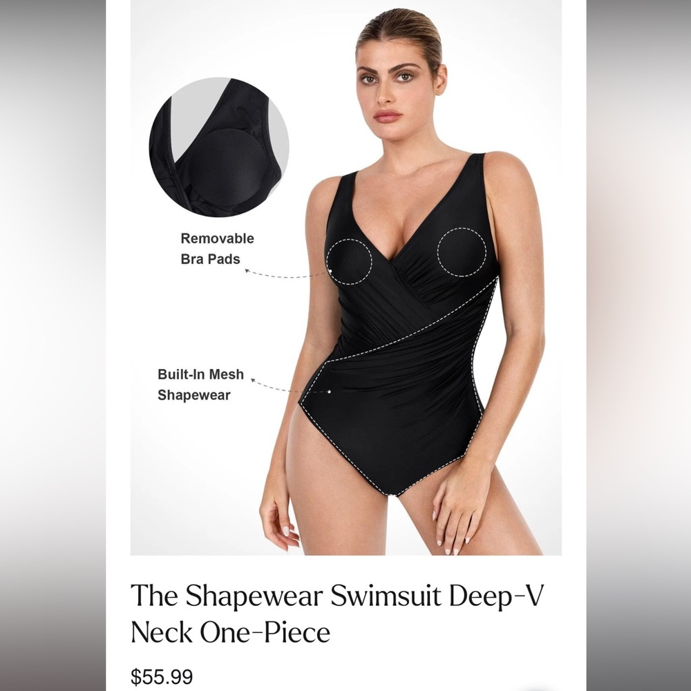 Popilush Women Shapewear Swimsuit one piece size 3x